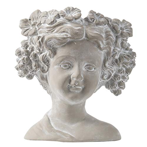 A&B Home Transitional Garden and Wall Planter with Whitewash Stone D8027-DS