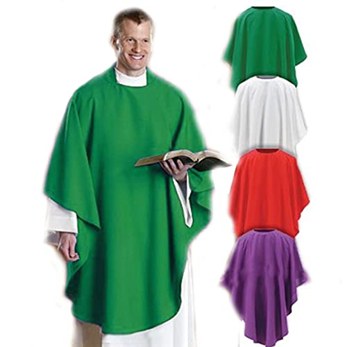 Christian Brands Everyday Chasuble for Clergy Members and Priests (Green)