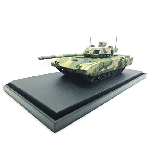 Motor City Classics Diecast Military Tank Models 1:72 Scale T-14 Armarta Tank Zinc Alloy Static Model Die cast Manual Assembly Army Tank Model Toy for Collection Gift_Pn: 12166 PA_