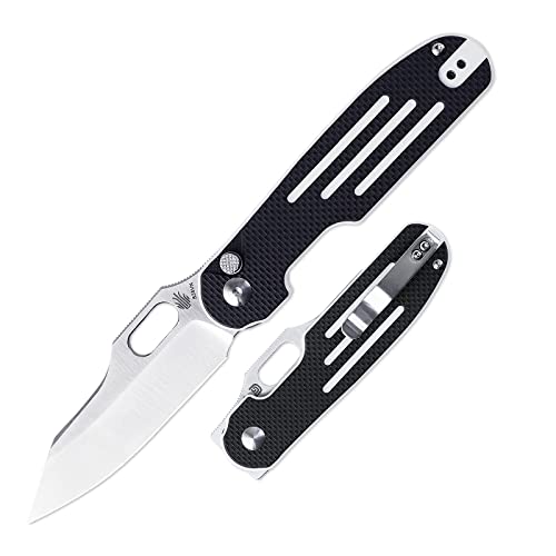 Kizer Cormorant Folding Pocket Knife, S35VN Steel Balde, G10 Handle EDC Knife with Thumb Hole, Ki4562A2