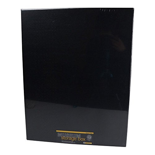 Lineco 17x22" Archival Print Storage Box, Drop Front Design, 3.0" Deep, Exterior Color: Black