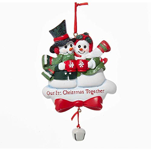 Kurt Adler "Our 1st Christmas Together" Snowcouple Christmas Ornament
