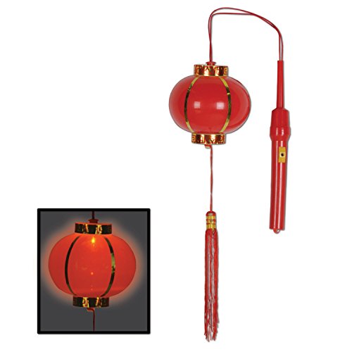 Beistle, 4-Inch Asian Lantern, 4 Inch, Multicolored