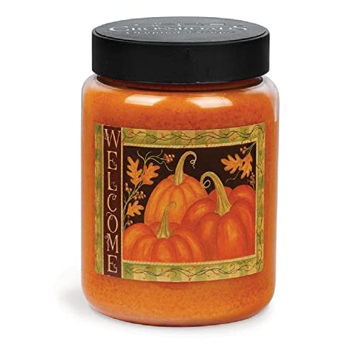 Crossroads PP-AS80 Welcome Pumpkin Pie Jar Candle, 26 oz