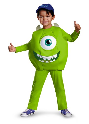 Disguise Disney Pixar Monsters University Mike Toddler Deluxe Costume, Small/2T