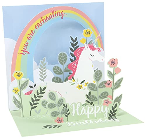 Up with Paper Pop-Up Treasures Light-Up Greeting Card - Unicorn