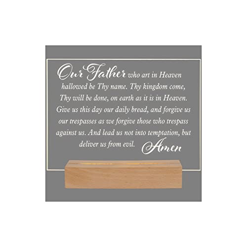 Carson 33317 Lord's Prayer LED Decorative Sign, 7.75-inch Height