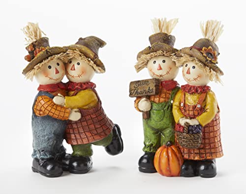 Delton Resin Scarecrow Couple, 2 Assortment