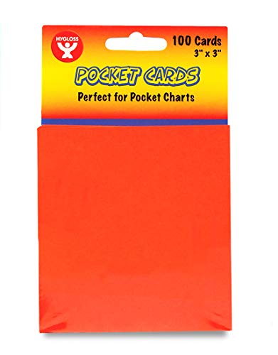 Hygloss Products Cards, 3" x 3" Size, Orange (42507)