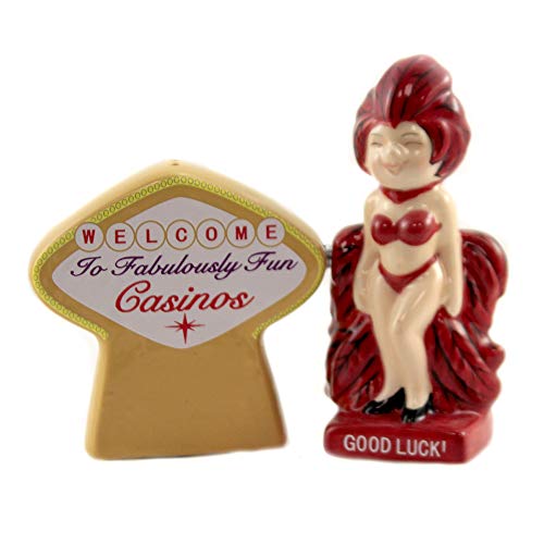 Pacific Trading Good Luck Casino Fun Themed Novelty Salt and Pepper Shakers
