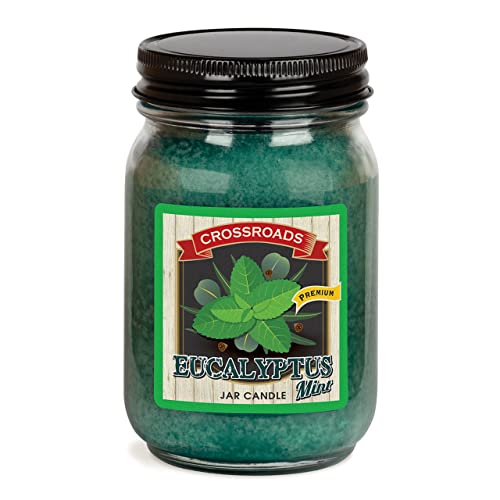 Crossroads Eucalyptus Mint, Pint Mason Jar, 12 oz