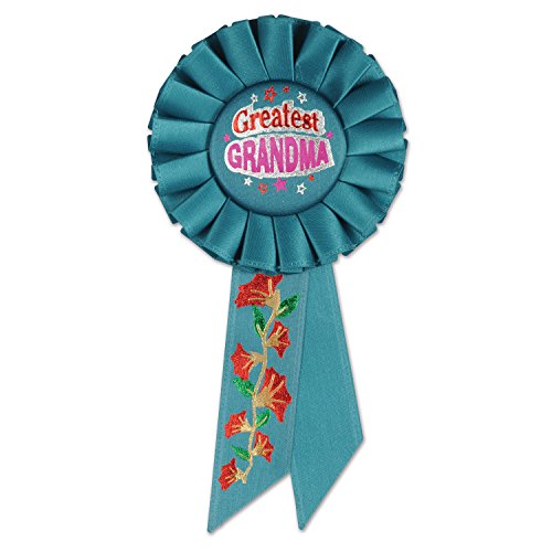 Beistle Greatest Grandma Rosette, 31/4 by 61/2-Inch