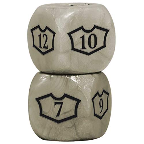 Ultra Pro Deluxe 22MM Plains Loyalty Dice Set with 7-12 for Magic: The Gathering