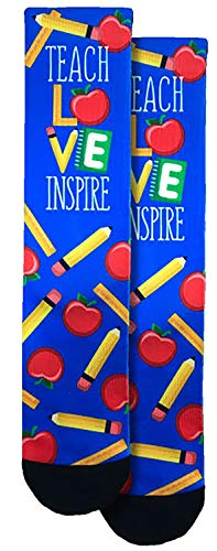 Spoontiques Fun Crew Socks, One Size Fits Most - Teacher