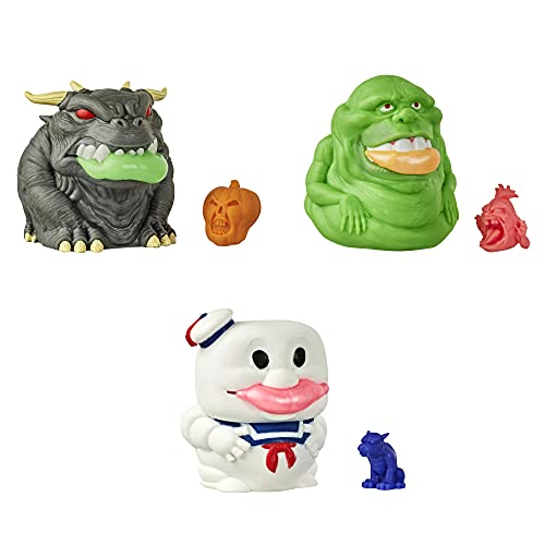 Hasbro Ghostbusters Ecto-Plasm Ghost Gushers 3-Pack Collectible Squeezable Figures with Ecto-Plasm and Mystery Mini Figures for Kids Ages 4 and Up (Amazon Exclusive)