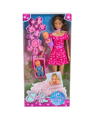 Master Toys Simba Steffi Love Babysitter Doll Set, 11-inch Height, Multicolor - Includes Two Baby Dolls, Baby Carrier and Accessories, for Girls, Birthday Gift, Collection