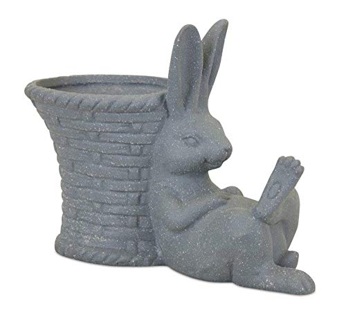 Melrose 82192 Porcelain Rabbit Planter, 9-inch Length