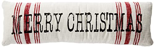 Mud Pie Merry Christmas Stripe Pillow