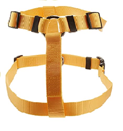 OmniPet Kwik Klip Adjustable Nylon Pet Harness, Yellow, Medium