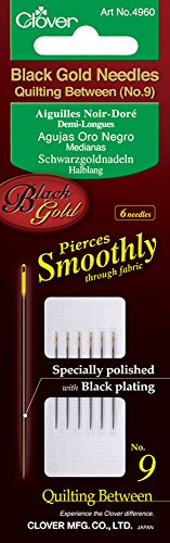 CLOVER Black Gold Needles Quilting Between No. 10