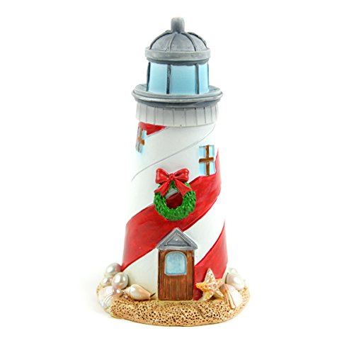Midwest Design Touch of Nature 55249 Beach Christmas Lighthouse 4"