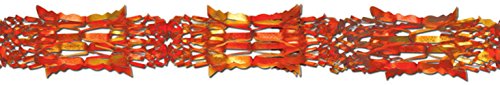 Beistle Metallic Garland (gold, orange, red) Party Accessory  (1 count) (1/Pkg)