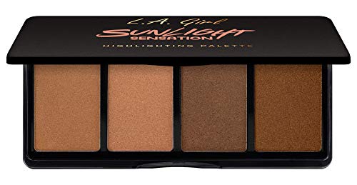 L.A. Girl Fanatic Highlight Palette, Sunlight Sensation, 1 Ounce