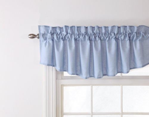 Belle Maison Stylemaster Renaissance Home Fashion Emery Lined Insert Valance, 60-Inch by 16-Inch, Sky