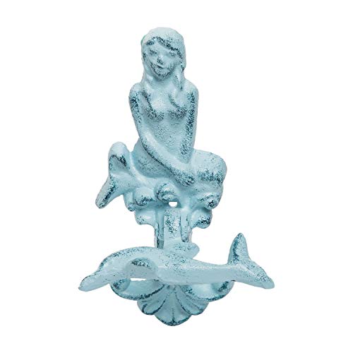 Beachcombers B22714 Iron Mermaid Door Knocker, 7.48-inch High