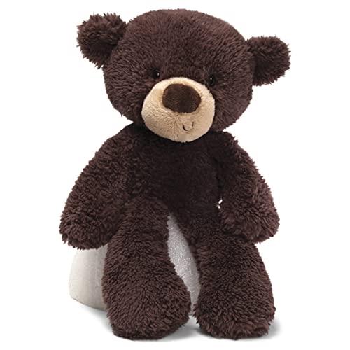 GUND Fuzzy Teddy Bear Stuffed Animal Plush, Chocolate Brown, 13.5"