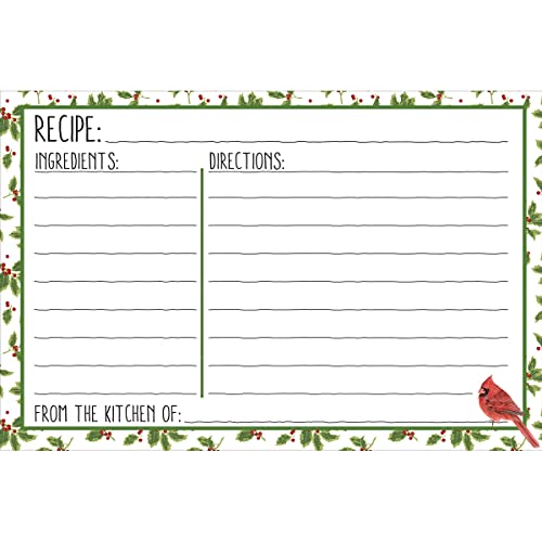 LANG Cardinal Birdhouse 4X6 (2015111) Recipe Cards, Small, MULTI