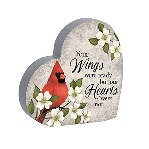 Carson 12795 Wings Were Ready Heart Sitter, 6-inch Diameter