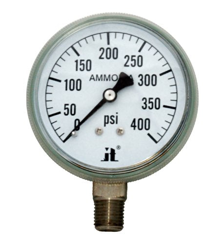 Zenport APG400 Zen-Tek Ammonia Gas Pressure Gauge, 400 PSI
