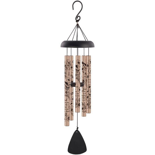 Carson Home Accents His Keeping Line Art Sonnet Wind Chime, 30-inch Length, Aluminum