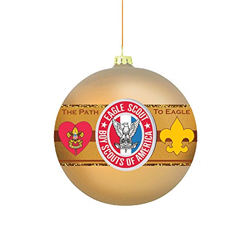 Kurt Adler 18 mm BSA Path to Eagle Glass Ornament