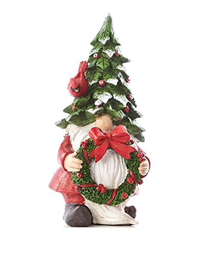 Giftcraft 664874 Christmas Gnome Figurine, 7.64-inch Height