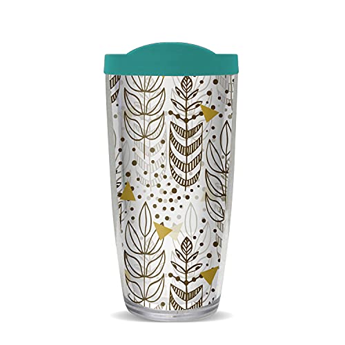 FREEHEART Stylish Trees 22oz Tumbler with Teal Lid