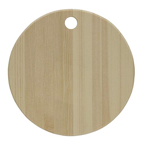 Walnut Hollow Unfinished Pine Serving Board for Arts & Crafts Display, Circle