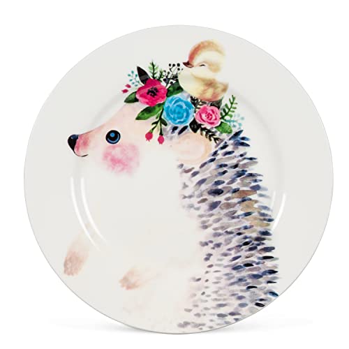 Abbott Collection  27-Fauna-Hedge-CKPL Hedgehog with Nest Small Plate, Multi