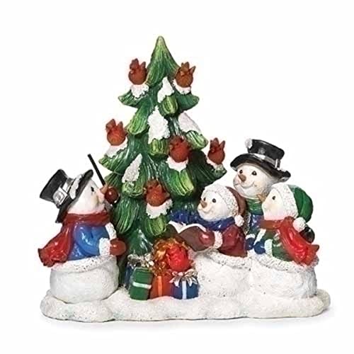 Roman 7.5" Snowman with Cardinal Choir Christmas Figurine