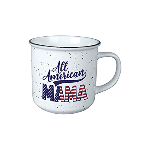 Carson Home Patriotic Collection Vintage Mug, 3.5-inch Height (All American)