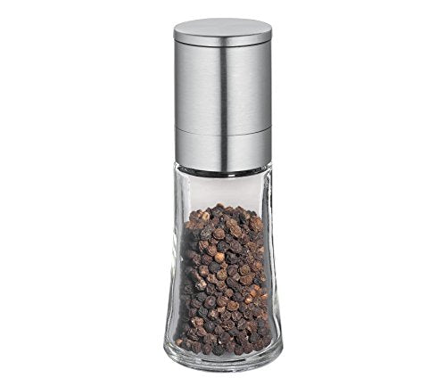 Frieling Cilio Bari Glass and Stainless Steel Spice and Pepper Mill, 5.5-Inch
