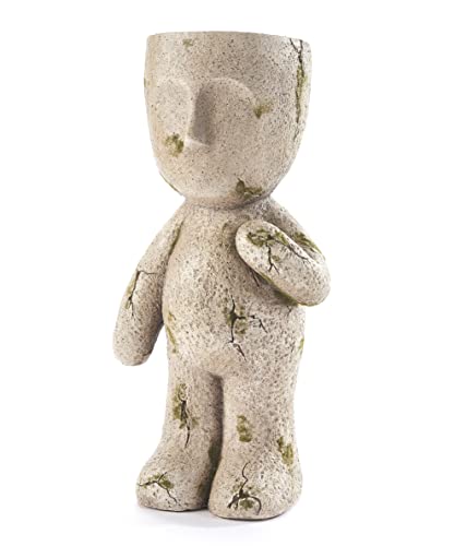 Giftcraft 717991 Oversized Standing Man Planter, 19.3-inch Height