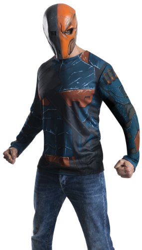 Rubie's Costume Men's Batman Arkham City Adult Deathstroke Top, Multicolor, Large