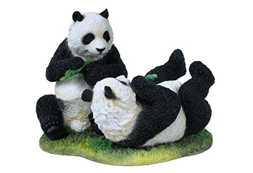 Unicorn Studio 7 Inch Animal Figurine Panda Bears Eating Bamboo Collectible Display