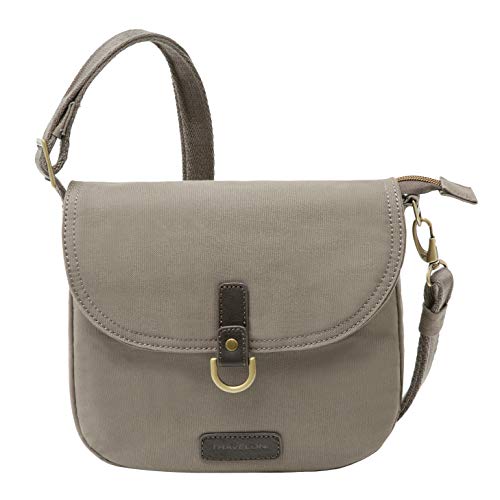 Travelon: Anti-Theft Courier Saddle Crossbody Bag - Gray