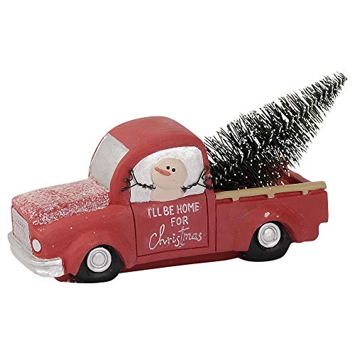Blossom Bucket Christmas Truck Decoration, Multi-Color