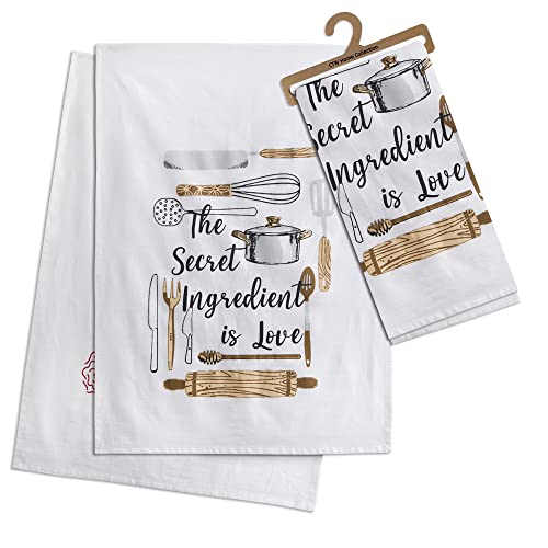 CTW 780336 Secret Baking Ingredients Tea Towel, Set of 2