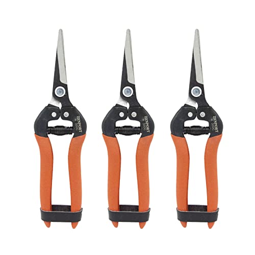 Zenport H300C Harvest Shear, Long Curved Carbon Steel Blade