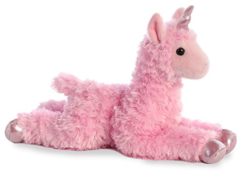 Aurora World 12" Flopsie Llamacorn, Pink